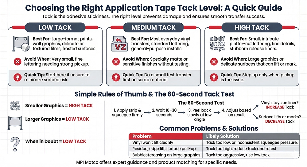 How to Pick the Right Application Tape Tack Level for Your Project 10 how to pick the right application tape tack level